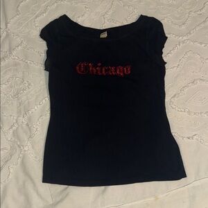 Black Vintage Graphic Women's Top